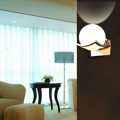 Unique Creative Metal Glass Ball Wall Lamp Led Wall Lights sconce lamp（WH-OR-136）