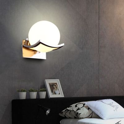 Unique Creative Metal Glass Ball Wall Lamp Led Wall Lights sconce lamp（WH-OR-136）