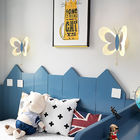 Cartoon Cute Blue Pink Butterfly Wall Lamp Creative Wall Mount LED Light（WH-OR-139)