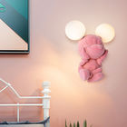 Cute Monkey Bear Mouse Children Room Wall Light with G4 Bulb Resin Doll Wall Light(WH-OR-141)