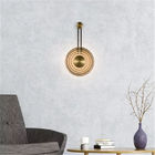 Modern Minimalist Clock Shape Wall Lamp Glass Bedroom Bedside design wall light (WH-OR-145)
