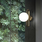 Nordic Glass Ball Bedside Wall Lamp Fashion Retro Brass Molecule Design brass wall lamp（WH-OR-171)