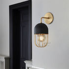 Post Modern Iron Lantern Black Gold Wall Lamps Haley Wall Sconce(WH-OR-192)