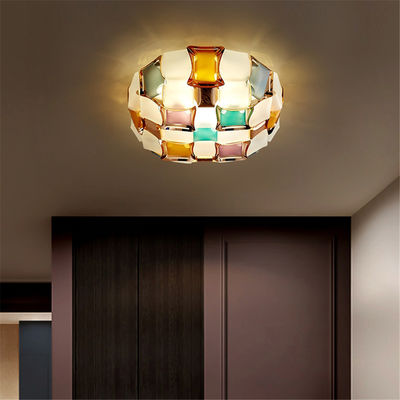 Italy Design Colorful Pvc Lattice Led Ceiling Light Creative Living Room Mida Wall/Ceiling Light(WH-OR-218)