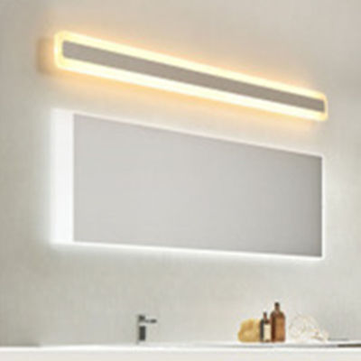 Mirror light led bathroom wall lamp mirror glass waterproof anti-fog brief modern stainless steel cabinet led light(WH-M