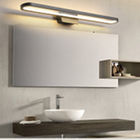 Mirror light led bathroom wall lamp mirror glass waterproof anti-fog brief modern stainless steel cabinet led light(WH-M