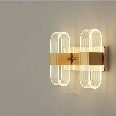 Modern transparent line light guide LED bar light luxury creative living room scandinavian wall lamp(WH-OR-230)