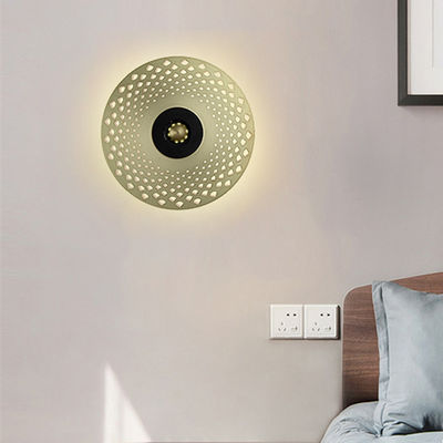 Creative Art Disc Hollow Metal Wall Lamp Hotel Bedroom Bedside New Earth led wall light(WH-OR-226)