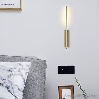 Golden Bedroom Bedside Wall Light Bathroom Mirror Front Lamp Link LED Reading Wall Sconce(WH-OR-225)