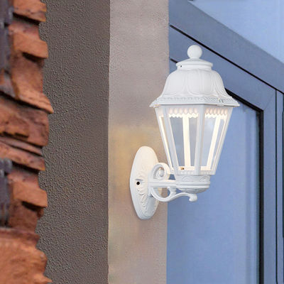 Creative hexagonal white wall lamp waterproof modern outdoor light(WH-HR-83)