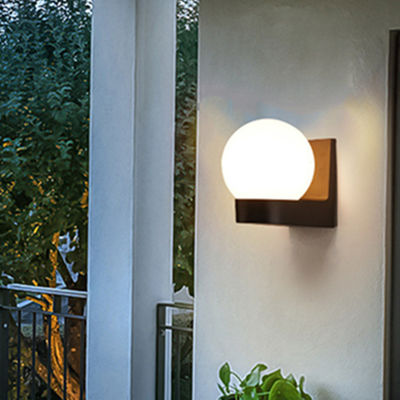 Modern outdoor ball shape wall lamps creative fashion garden wall sconce post light outdoor(WH-HR-85)