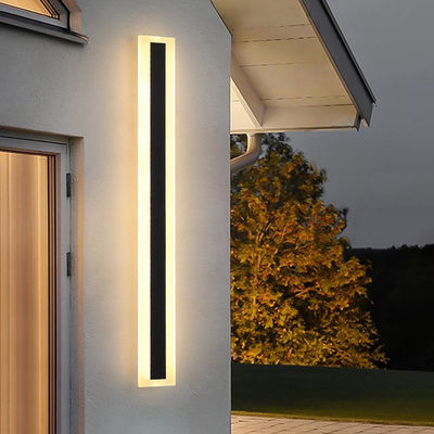 Waterproof Outdoor LED Long Strip Wall Lamp Modern Aluminum IP65 Bathroom Sconce Garden Porch Light(WH-HR-90）