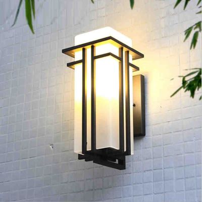 European Outdoor Wall Lamp Waterproof Outdoor exterior wall light black(WH-HR-92)