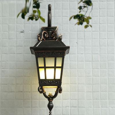 Square Outdoor Wall Lamp Simple Modern New Chinese Waterproof Outdoor outside lamp post(WH-HR-93)