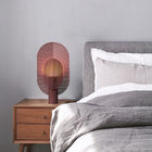 Post-modern minimalist grid iron decorative table lamp living macaron lamp(WH-MTB-05)