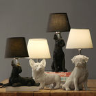 Danish Designer Table Lamp Resin Pet Dog Table Lamps For Living Room Bedroom Study Desk Light(WH-MTB-10)