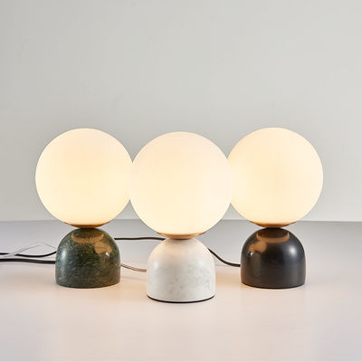 Marble table lamp modern mini table lamp bedroom glass ball table lamp（WH-MTB-15)