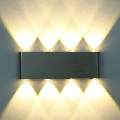 Modern Rectangle LED 8W Wall Sconces Light Fixture Aluminum High Power 8 LED Up Down Wall Lamp(WH-RC-05)