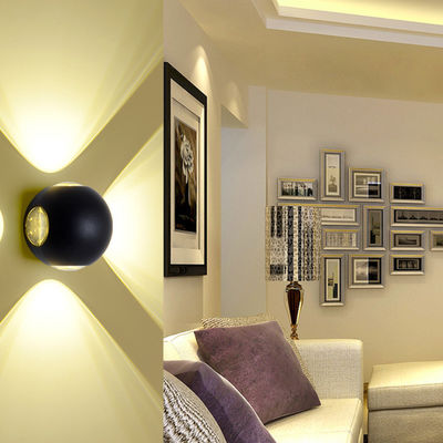 led waterproof indoor outdoor wall light Round four-sided illumination Surface Wall Light(WH-RC-11)