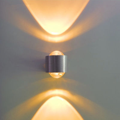 2W LED Wall Lamp AC110V/220V up and down Acrylic Abajur material Aluminum Sconce(WH-RC-17)