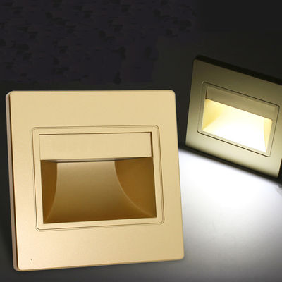 Square LED Night Light 1.5w Recessed in Pathway Wall Footlight led Staircase Light(WH-RC-26)