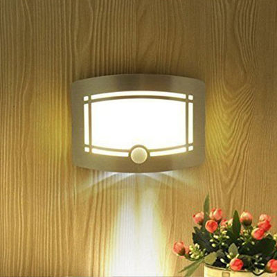 Motion Sensor Activated LED Wall Lamp Battery Operated Wireless Night Light(WH-RC-29)