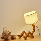 Folding Table Lamp Creative European Fashion Bedroom wood robot art table lamp(WH-MTB-28)