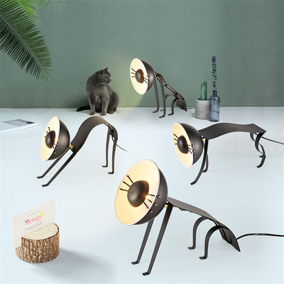 Nordic Iron Cat Black Modeling Dynamic Cat Table Lamps(WH-MTB-33)