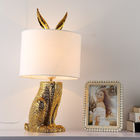 Golden Resin Rabbit Table Lamp for Bedroom Bedside Lamp(WH-MTB-40)