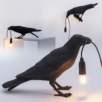 Seletti Nordic Resin Bird Table Lamp Italian Bird Lamp Crow kids table lamp(WH-MTB-52)