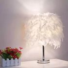 E27 Bedside Table LED Lamp Feather Romantic Feather table lamp(WH-MTB-56)