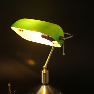 American Retro Bank table lamp High quality luxury villa Green table lamp(WH-MTB-57)