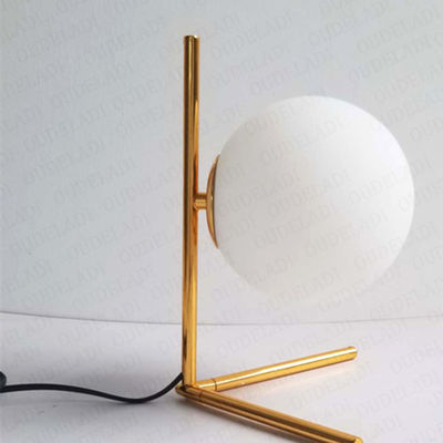 Modern Glass Ball table lamps Gold Nordic Simple Bedroom Bedside scandinavian table lamp(WH-MTB-58)