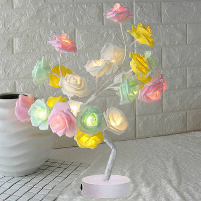 LED Table Lamp Rose Flower Tree USB Night Lights Home Decoration tree light table lamp(WH-MTB-81)