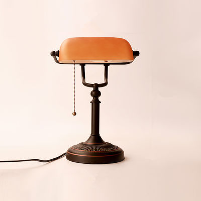 Classical Vintage Simple Banker Table Lamp E27 with Switch Green Table lamp(WH-MTB-84)