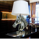 Nordic luxury resin desk lamp post-modern hotel decoration horse table lamp(WH-MTB-89)