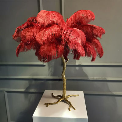 Nordic Ostrich Feather table lamp Palm Tree table lights Interior Lighting(WH-MTB-102)