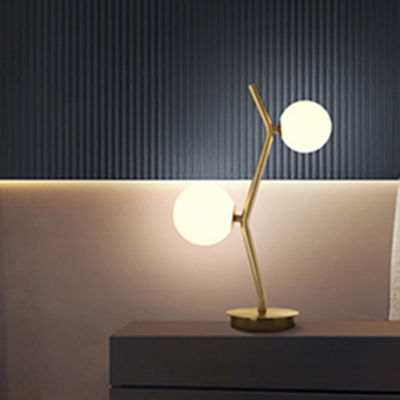 Golden Table Lamp Bedroom Living Room Studio Brass table lamp(WH-MTB-106)