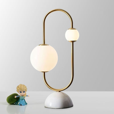 Glass Table Lamp Nordic light Mable Led Desk lamp(WH-MTB-109)