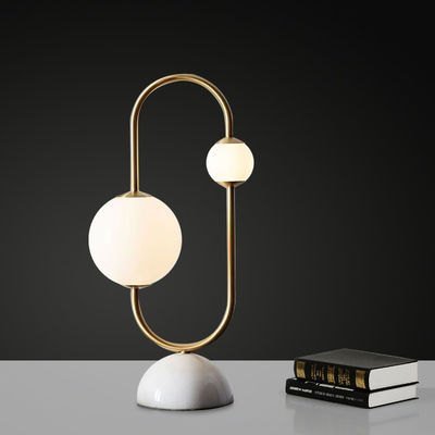 Glass Table Lamp Nordic light Mable Led Desk lamp(WH-MTB-109)