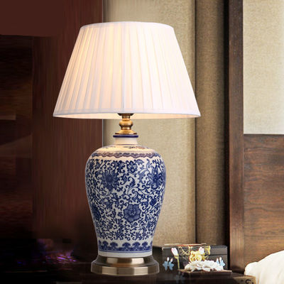 Ceramic Dimmer Led Table Lamp Chinese Porcelain Foyer porcelain table lamp(WH-MTB-111)