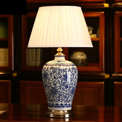 Ceramic Dimmer Led Table Lamp Chinese Porcelain Foyer porcelain table lamp(WH-MTB-111)