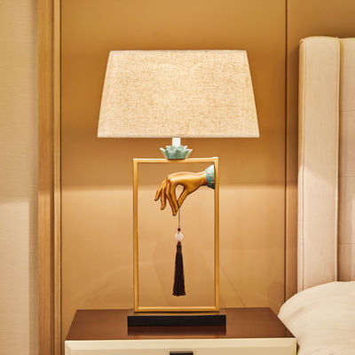 Chinese Classical LED Bedside Lamp Bedroom Zen Table Lamp(WH-MTB-114)