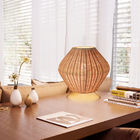 Retro Rattan Weaving Table Lamp Eye-Caring Handmade Bedside Lamp rattan table lamp(WH-MTB-117)