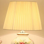 Chinese style white flower ceramic Table Lamps Fashion table lamp ceramic(WH-MTB-120)