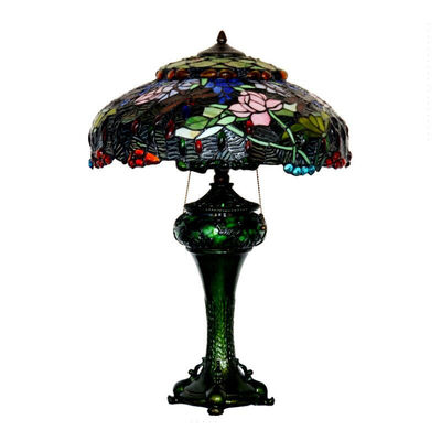 Art Deco Stained Glass Dragonfly Restaurent Design Large Luxury tiffany style lamp(WH-TTB-04)