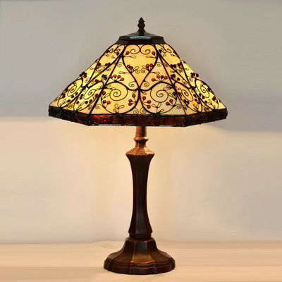 Tiffany American retro living room table lamp luxury home tiffany table lamp(WH-TTB-09)