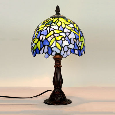 Stained Glass Red Rose Flower Wedding Marriage Living room Bedroom Tiffany light(WH-TTB-12)