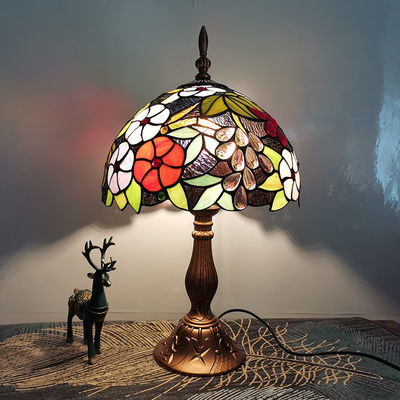 Tiffany Table Lamp 30cm Grape Lampshape E27 Bedroom Bedside Lamp(WH-TTB-16)