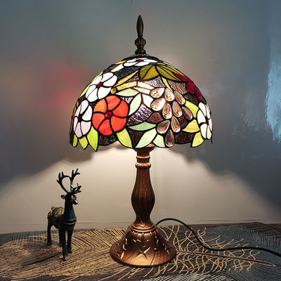 Tiffany Table Lamp 30cm Grape Lampshape E27 Bedroom Bedside Lamp(WH-TTB-16)